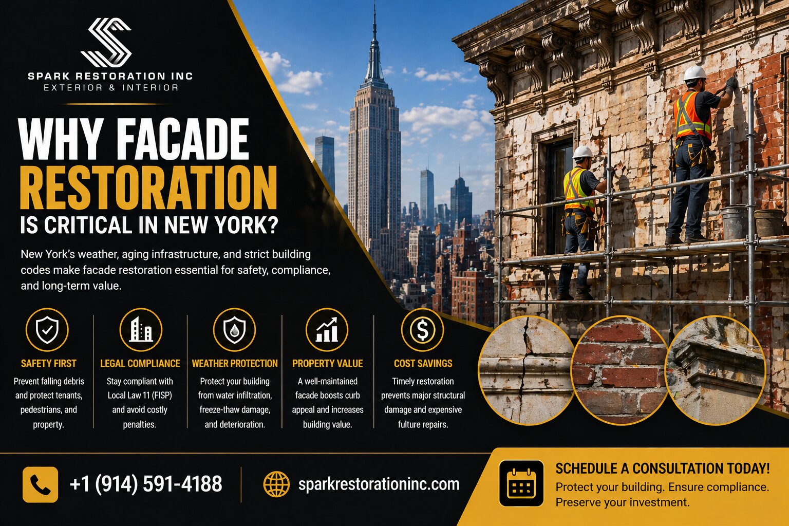 Why Facade Restoration is Critical in New York